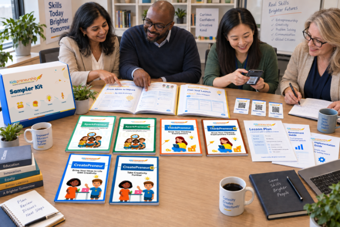 Curriculum Leaders Evaluating Sampler Kit